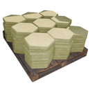 Pastelón Hexágono 4 Amarillo (SALDO)