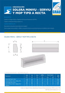 Solera MINVU tipo A 1 mt. (con)