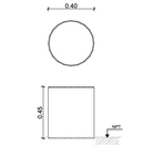 ASIENTO LIRA ø40x45h