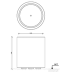 JARDINERA CILINDRICA Ø70x80h