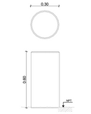 SEGREGADOR CILÍNDRICO 30X60h