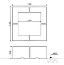 ALCORQUE PROTECTOR ÁRBOL 120 (4MOD)