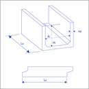 Canaleta Rectangular de Hormigón Armado 1000x1000x2.0