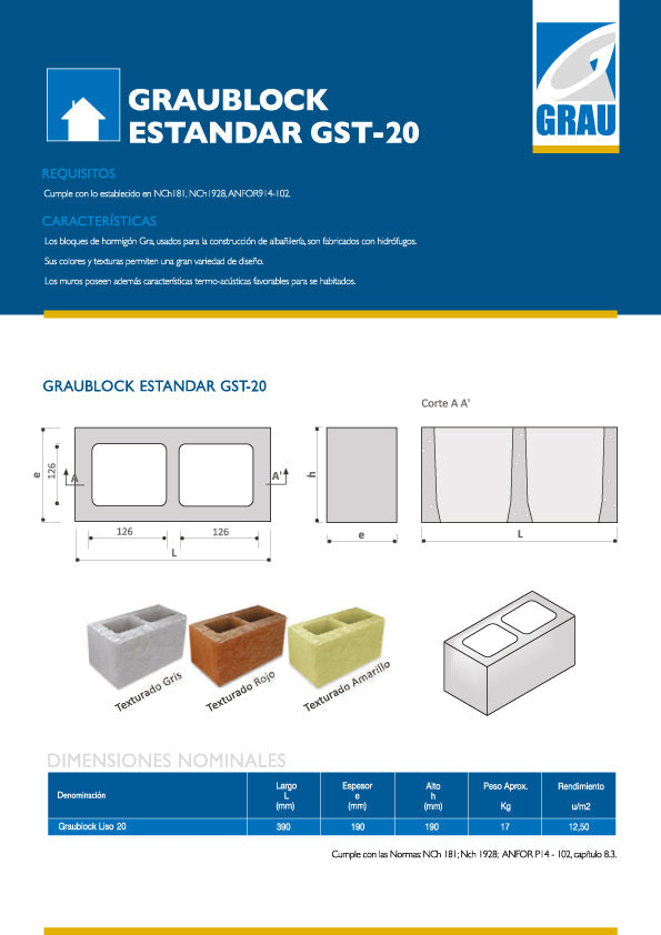 Graublock Liso 20 (cq)