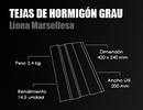 Teja marsellesa gris perla