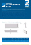 Solerilla MINVU tipo B 0,5 Mt. (con)