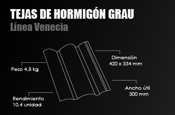 Teja Venecia arcilla